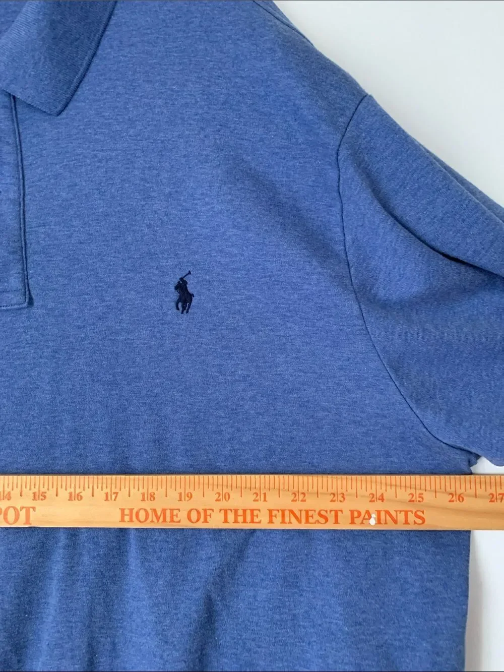 Polo by Ralph Lauren Men’s Blue Heather Short Sleeve Polo Shirt Size 2X